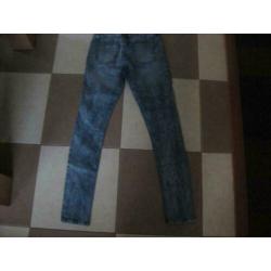blauwe stone wash spijkerbroek Denim Co, maat w28/29