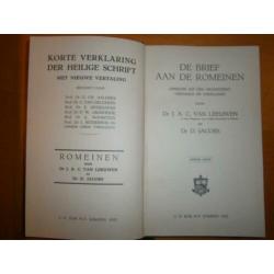 ''Romeinen'' Korte verklaring der Heilige Schrift/1952