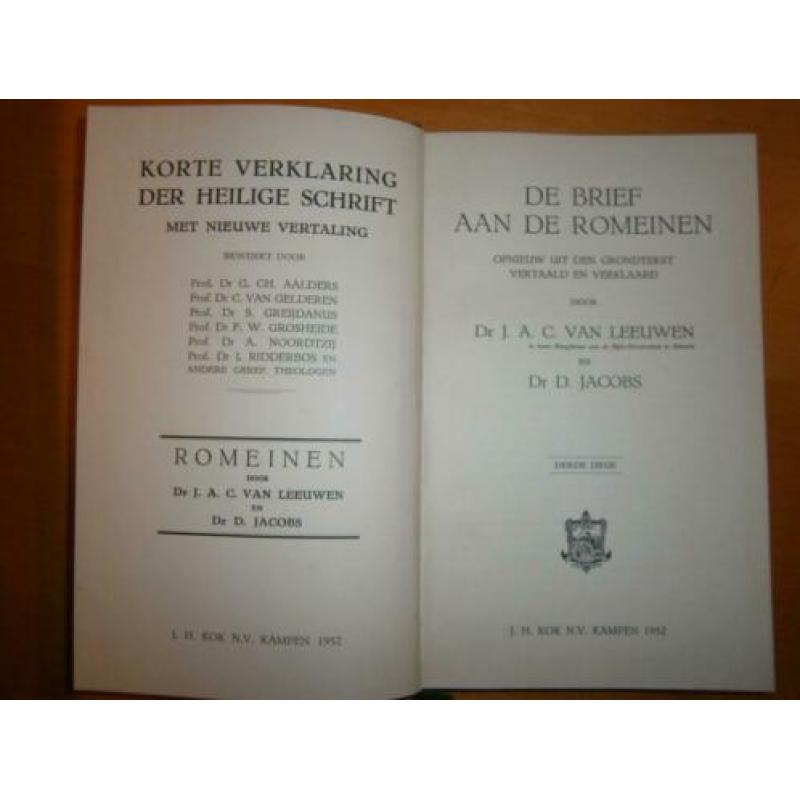 ''Romeinen'' Korte verklaring der Heilige Schrift/1952