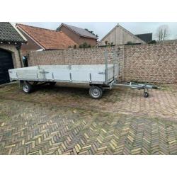 Schamel aanhanger 3500 kg 2x 5 mtr nieuwe vloer verlichting