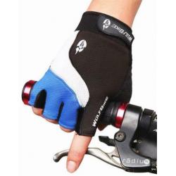 MTB fietshandschoenen maat M L XL blauw wielrenhandschoenen