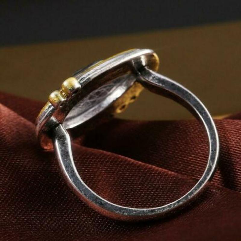 NIEUW COLLECTIE prachtige zilveren 925 ring met kwarc 8