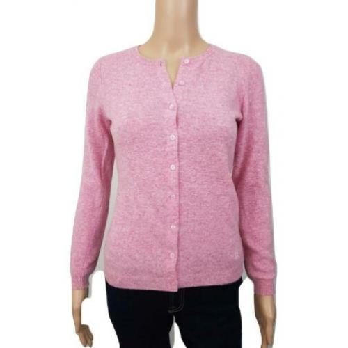Benetton roze vest vestje van scheerwol xs 34 nieuwstaat