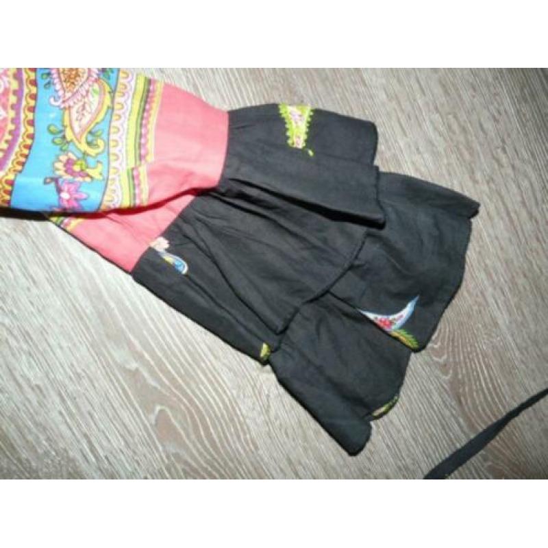boho ibiza bali goa kleurrijke wikkel tuniek jurk Z&L S 36