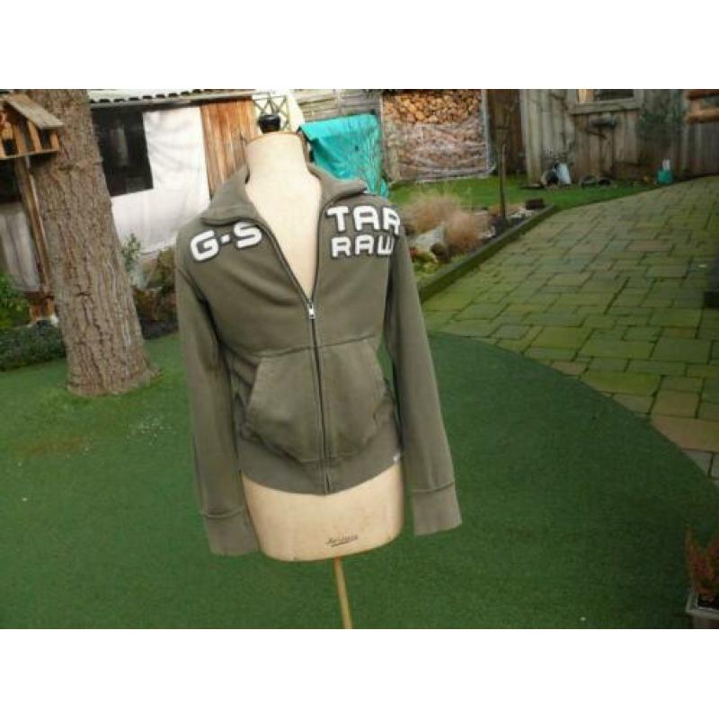 G-STAR vest maat M als nieuw , kleur groen/beige