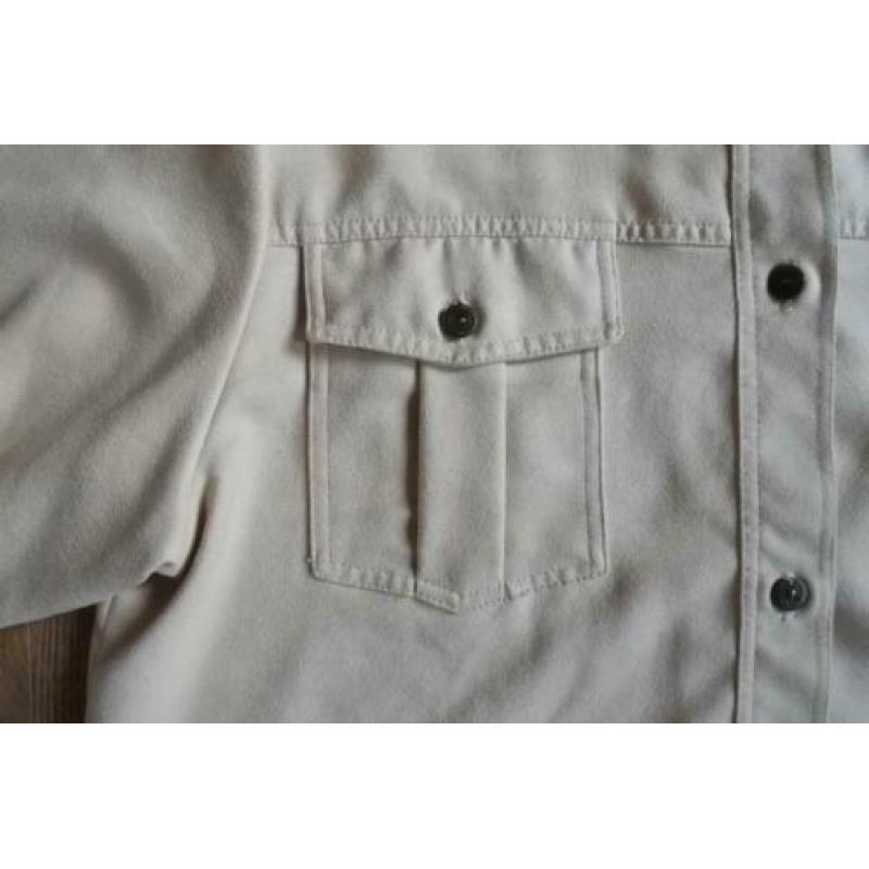 blouse zand geel 42 nep suede