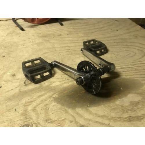 Crankset bmx stress Chrome