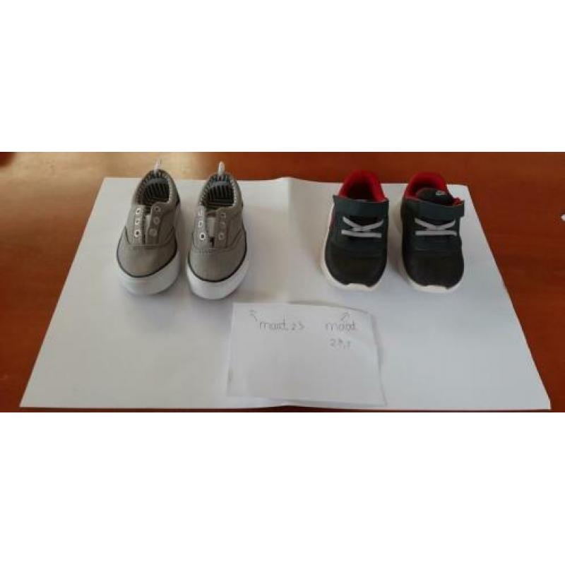 Kinderschoenen maat 21-23,5. Setprijs 12,50.