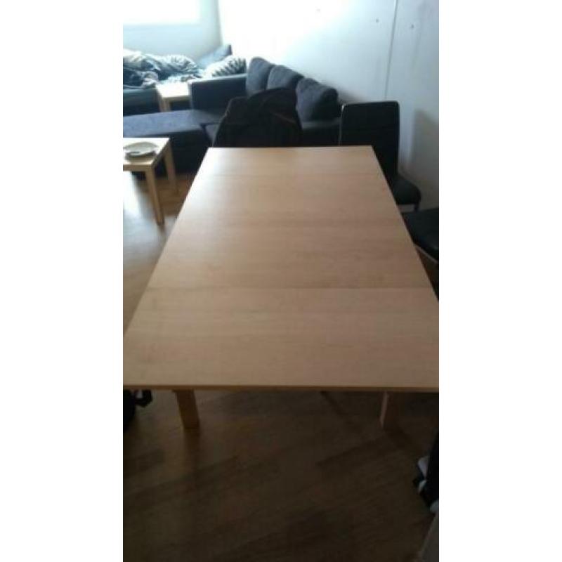 Uitschuif tafel
