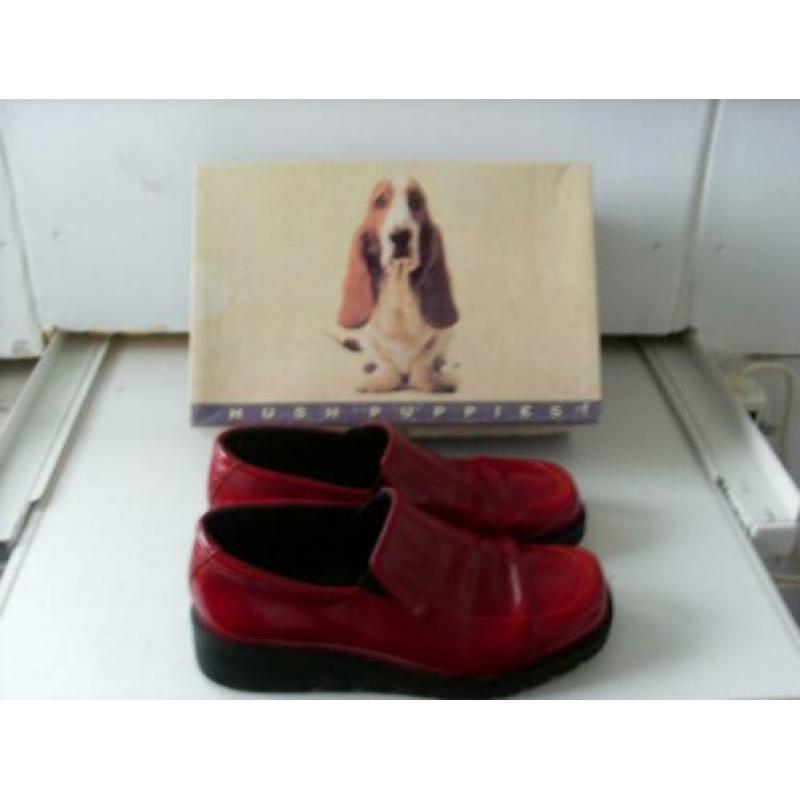 Hush Puppies Rode Lakschoenen instappers