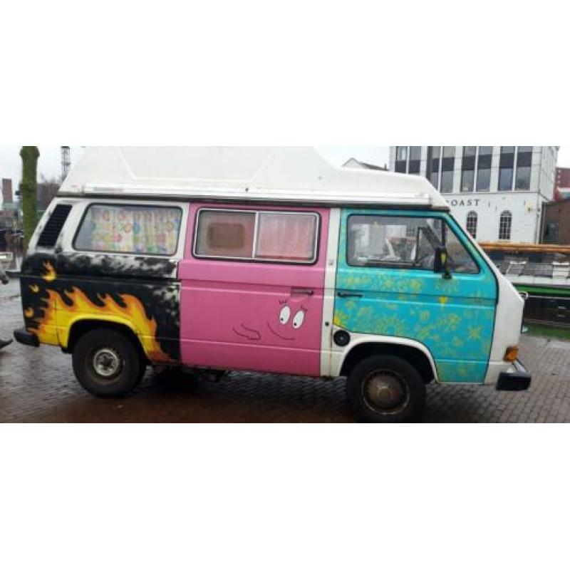 Vw t3 camper/ barbabussie/ hippie bus met hoogdak en bustent