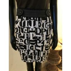 Dept zomer rokje ‘letters’ mt M