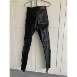 Leren dames motor broek maat 36