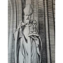 Religie Kerk de Liefde Amsterdam Originele tekening van