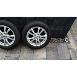 5x114.3 16 inch inter action velgen met zgan winterbanden