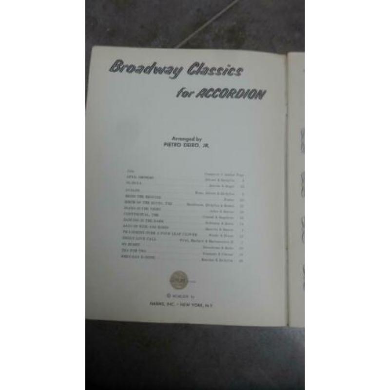 Broadway Classics for Accordion Pietro Deiro Jr Tea for Two