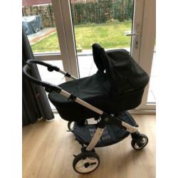 Teutonia zwart/wit 3in1 wandelwagen met extra toebehoren