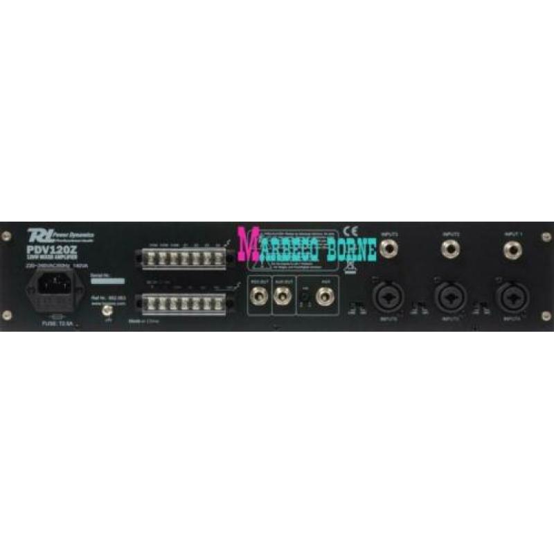 Versterker,Amplifier 100 volt systeem, 60 watt 4-zone B-verp