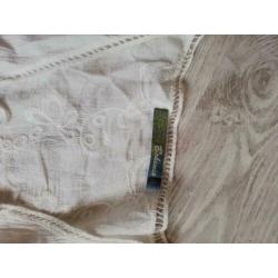 Lange vest van Bohemia gebroken wit M