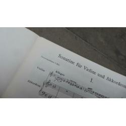 bladmuziek Sonatine Siegfried Borris Accordeon & Viool