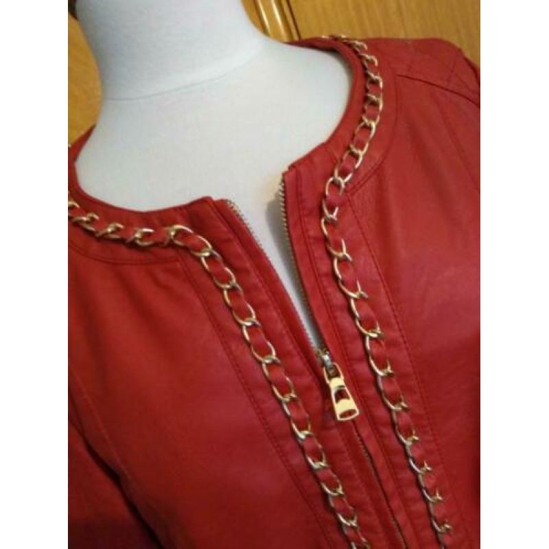 PU- leren jasje, maat 40