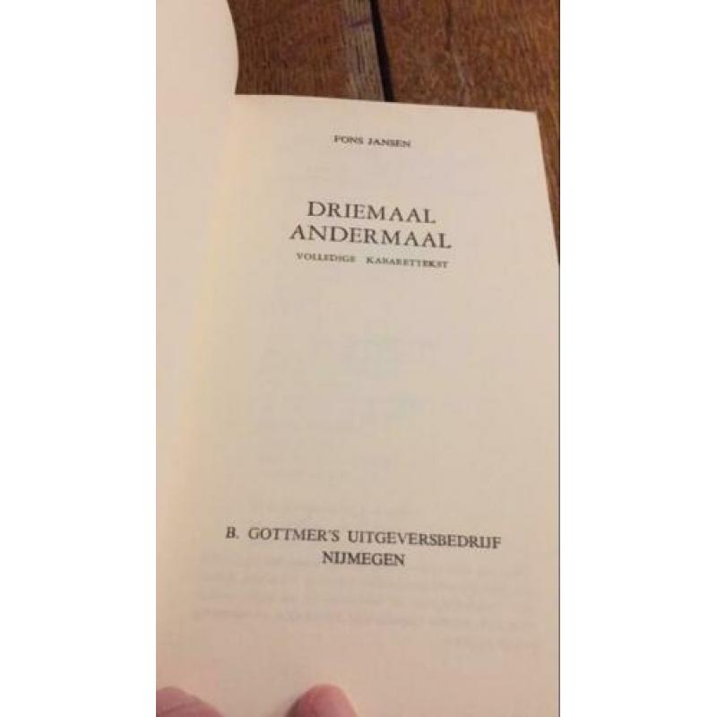 Fons Jansen - 3x andermaal. Volledige cabarettekst. 1971?