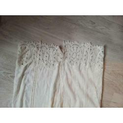 Lange vest van Bohemia gebroken wit M