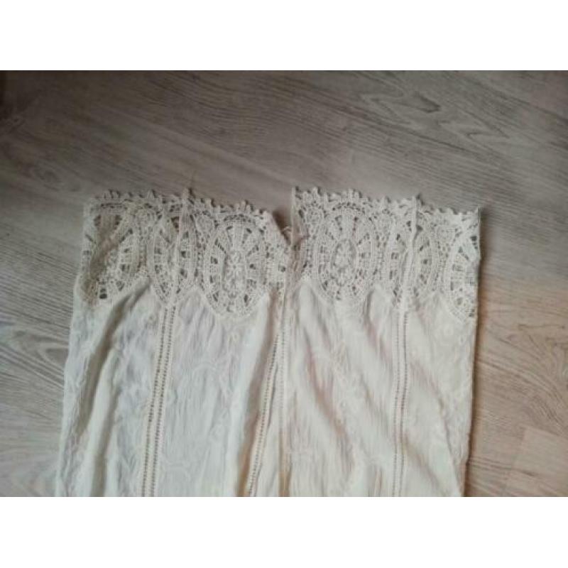 Lange vest van Bohemia gebroken wit M