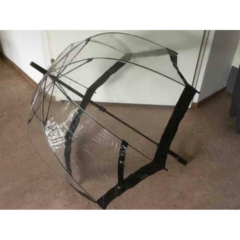 Paraplu van Fulton Birdcage Zwart