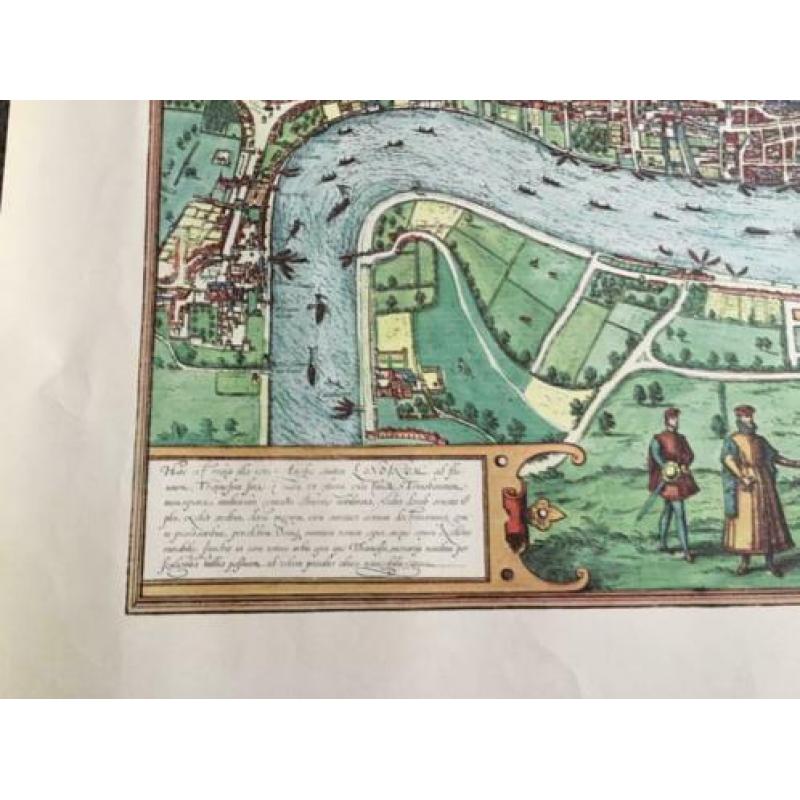 Oude kaart Londen