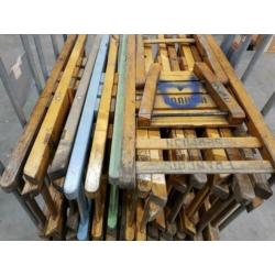 55x Francois vintage houten klapstoelen retro klapstoel 811
