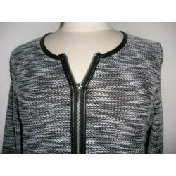 ESMARA vest zwart wit maat 40 - nieuw -