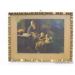 Prent moeder en kinderen 83572