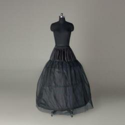 Zwarte Hoepelrok zwart 3 rings Gothic Victoriaans theater