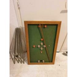 Vintage tafelbiljart golfbiljart toppen Belgische biljart