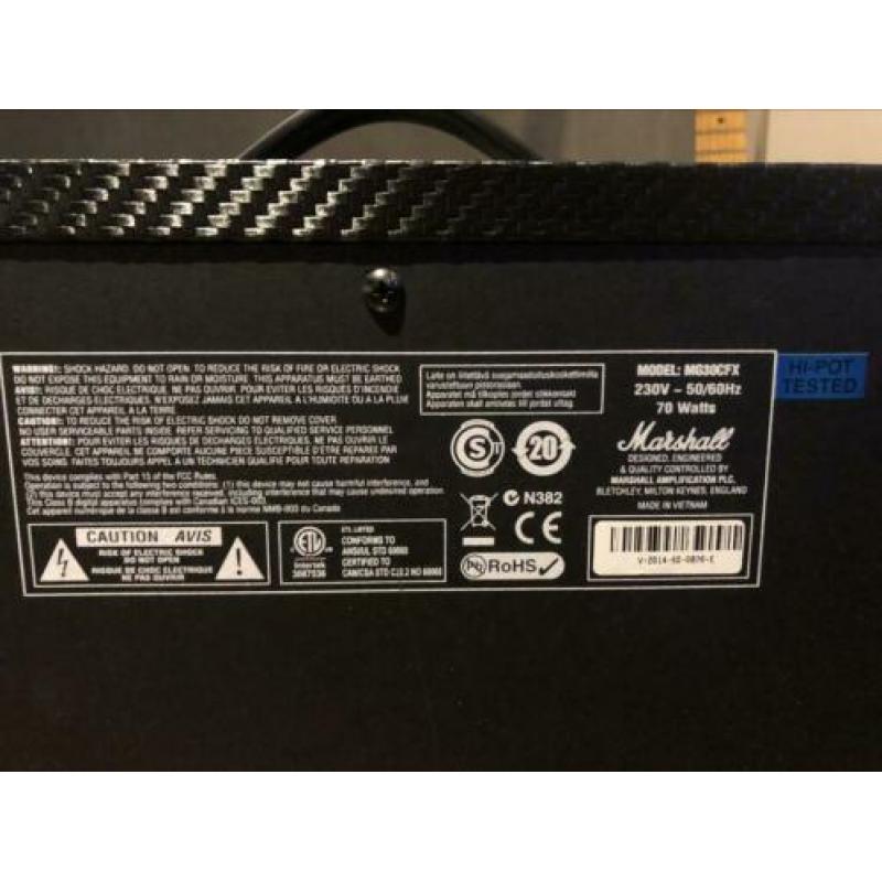 Marshall elektrische versterker MG30CFX