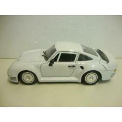 Porsche 959 wit met sleutel Tonka Polistil 1:18 KRD