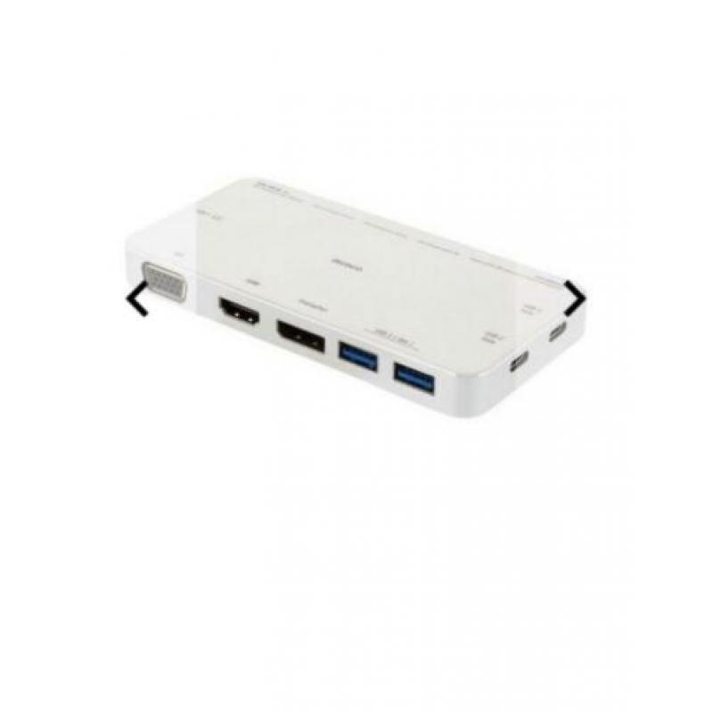 USB-C multiport Docking station,USB-C 3.1 Gen.1 Dock met VGA