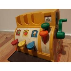 Oude fisher price kassa met werkende bel en munten