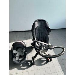 Prachtige stokke kinderwagen