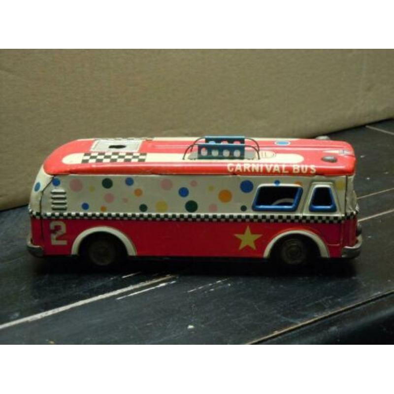 Blikken Carnival Bus. Made in Japan van het merk ASC Afmetin