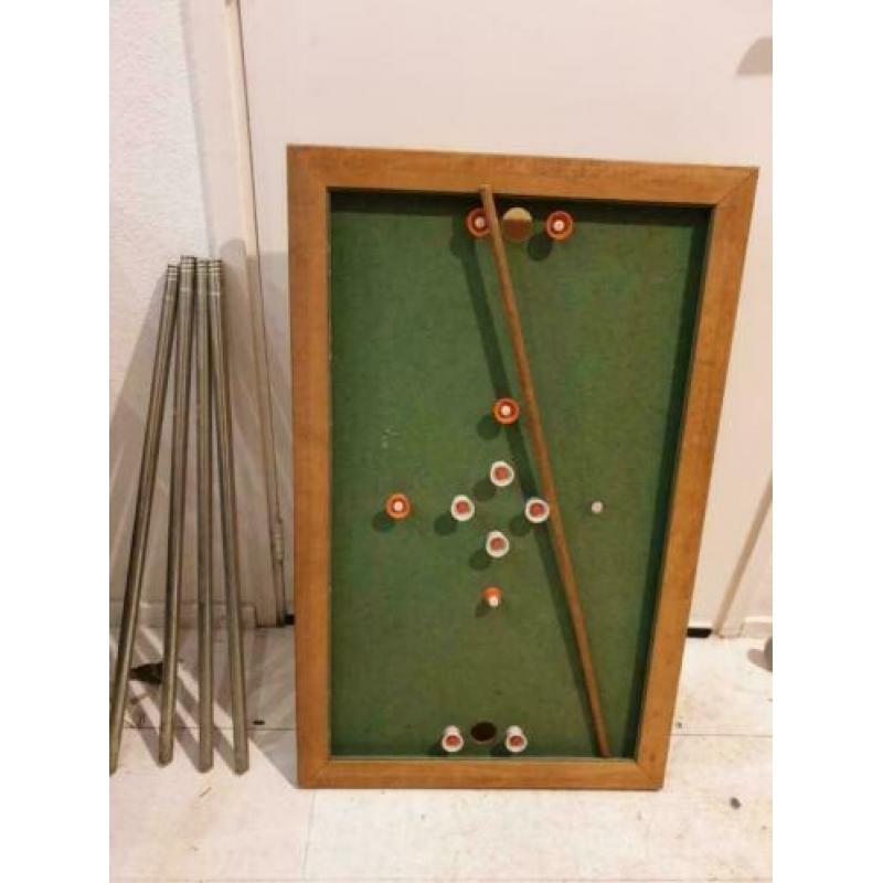 Vintage tafelbiljart golfbiljart toppen Belgische biljart