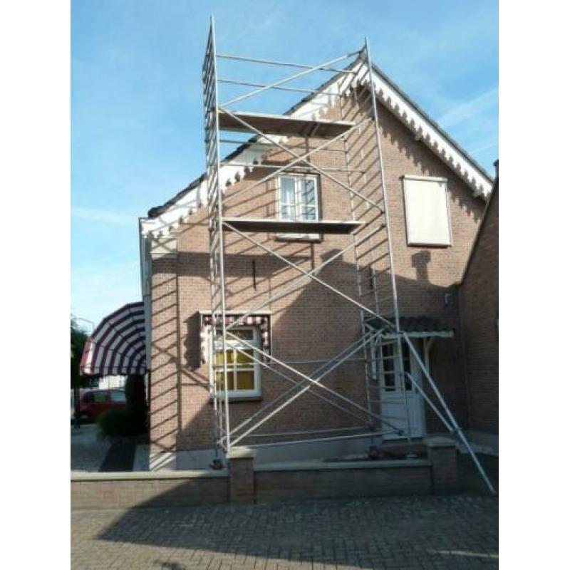 alumunium rolsteiger, kamersteiger, loopbruggen. div. ladder