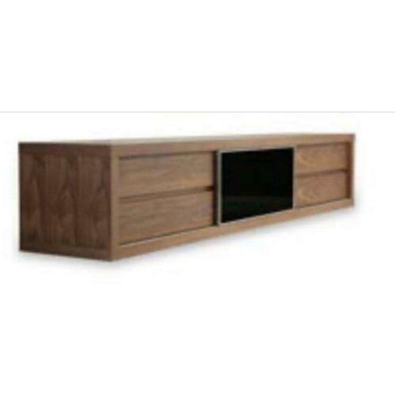 Massief houten (walnoot) TV meubel Varese