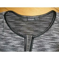 ESMARA vest zwart wit maat 40 - nieuw -