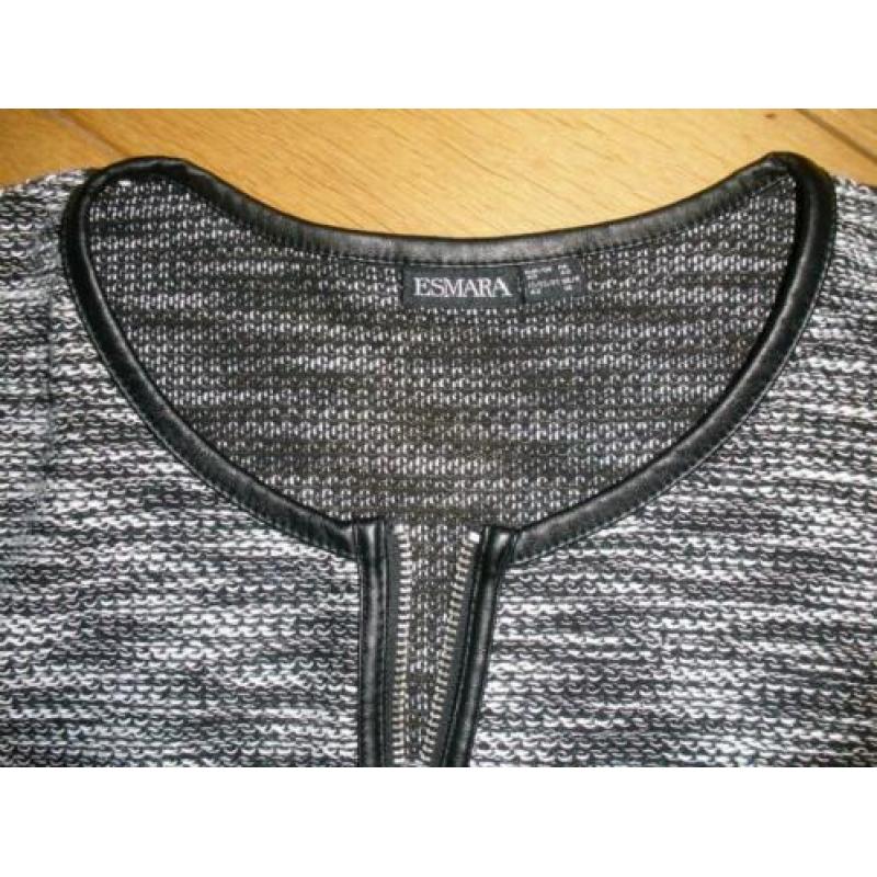 ESMARA vest zwart wit maat 40 - nieuw -