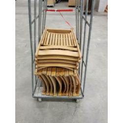 55x Francois vintage houten klapstoelen retro klapstoel 811
