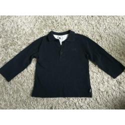 Babykleding polo shirt lange mouw Hugo Boss mt 86