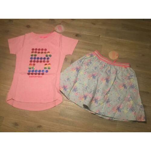 Nieuw set setje Le Big merk meisje rok en T-shirt 134/140