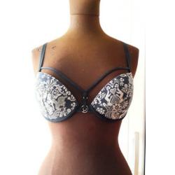 Marlies Dekkers bh beha zwart grijze cup 70C maat 70 C
